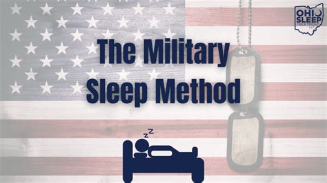 What is the military method of sleep?