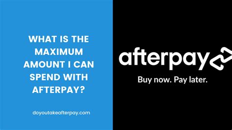 What is the minimum amount for Afterpay?