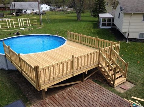 What is the minimum decking around a pool?