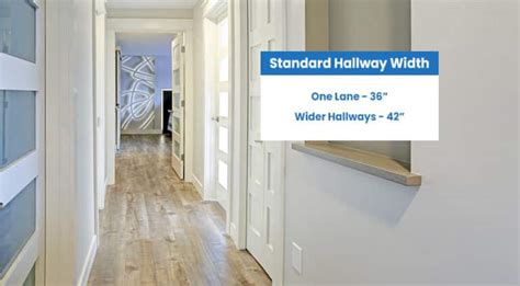 What is the minimum hallway space?