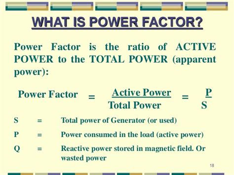 What is the minimum value of power factor?