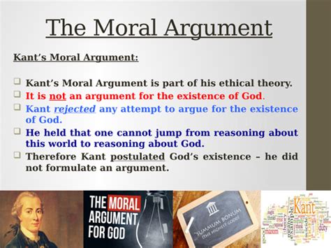 What is the moral argument of God?