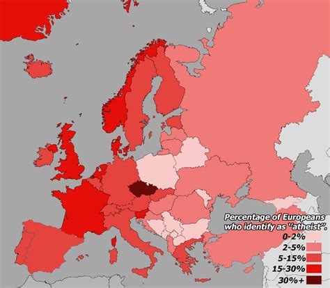 What is the most atheist country in Europe?