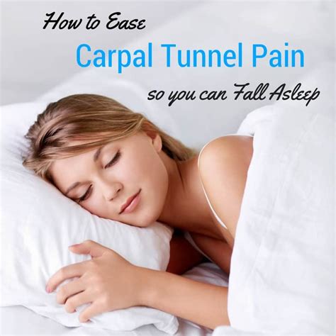 What is the most comfortable way to sleep with carpal tunnel?