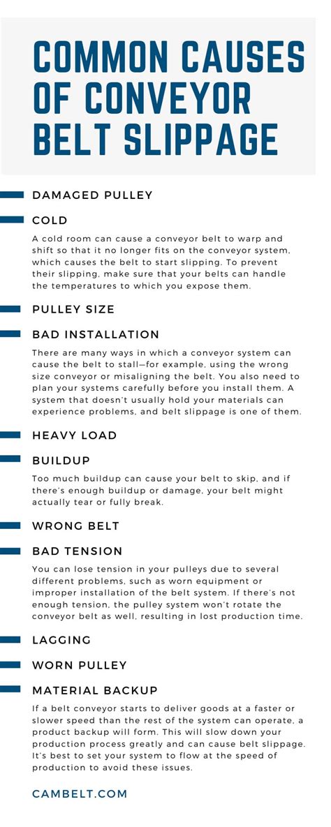 What is the most common cause of belt slippage?