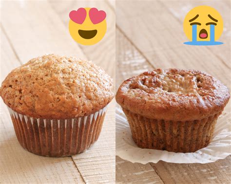 What is the most common flaw when baking muffins?