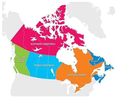 What is the most common region in Canada?