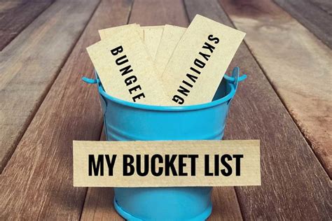 What is the most common thing on a bucket list?