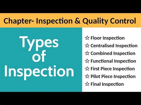 What is the most common type of inspection?