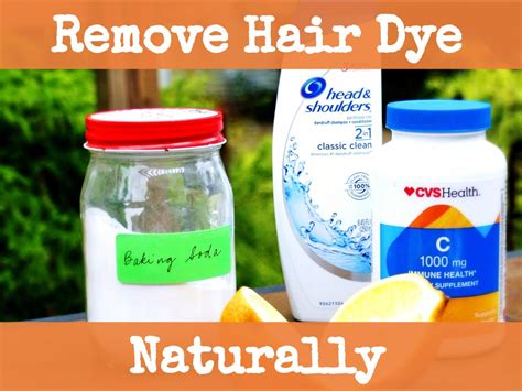 What is the most natural way to remove hair dye?