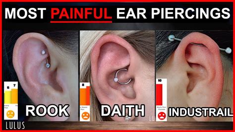 What is the most painful ear piercing?