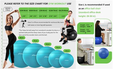 What is the most popular exercise ball size?