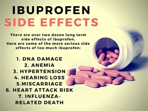 What is the most serious side effect of ibuprofen?