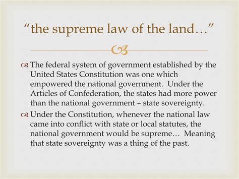 What is the most supreme law of the country?