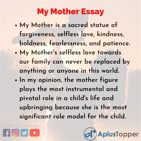 What is the mother essay?