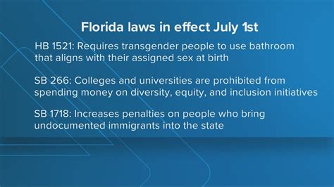 What is the new law in Florida July 1 2023?