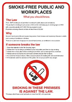 What is the new smoking law in the UK?