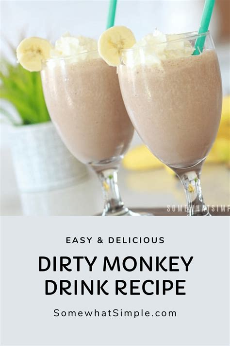 What is the nutrition of dirty monkey?