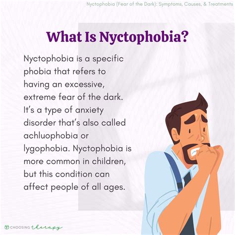 What is the nyctophobia?