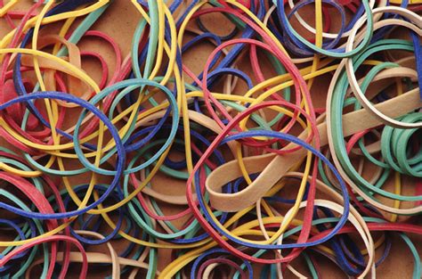 What is the odd behavior of rubber bands?