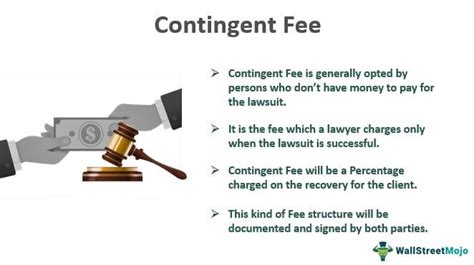 What is the opposite of a contingency fee?