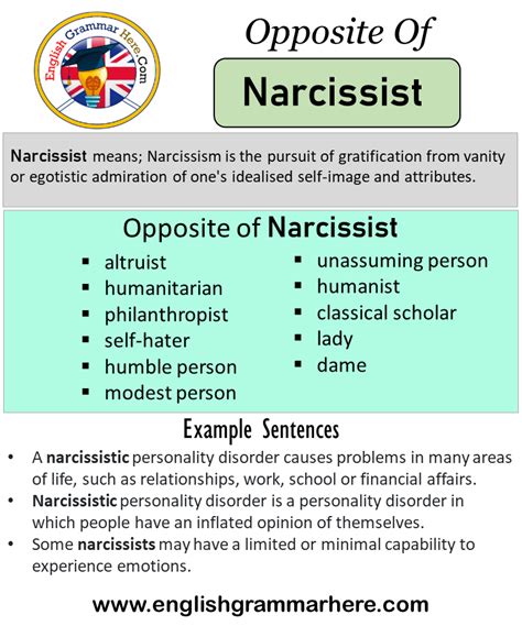 What is the opposite of a narcissist?