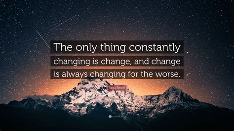 What is the opposite of constantly changing?