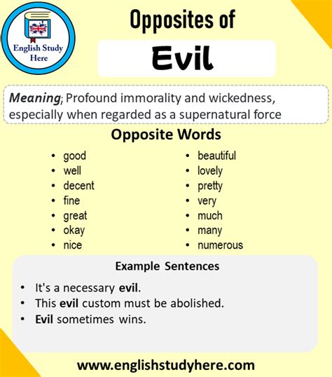 What is the opposite of evil?