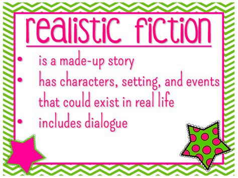 What is the opposite of realistic fiction?