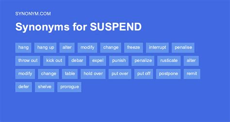 What is the opposite of suspend?