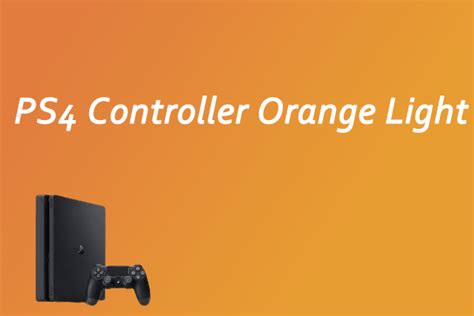 What is the orange light of death on PS4?