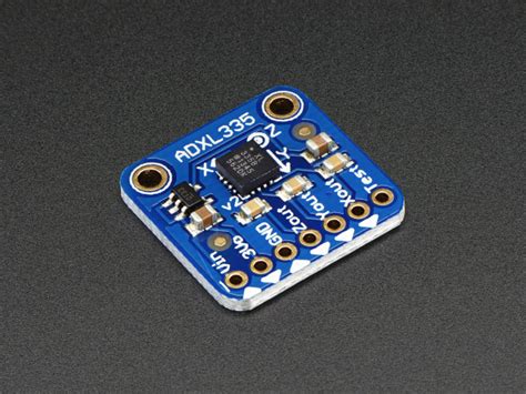 What is the output value of the ADXL335 accelerometer?