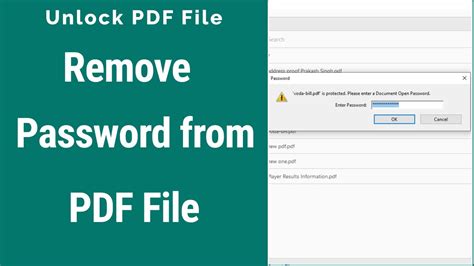 What is the password for locked PDF?