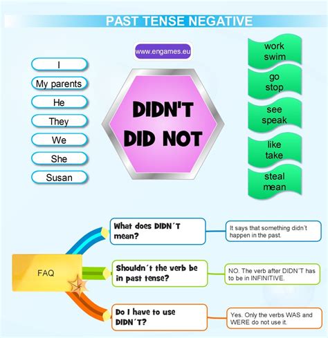 What is the past tense of negative questions?