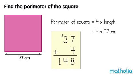 What is the perimeter of 5 cm square?