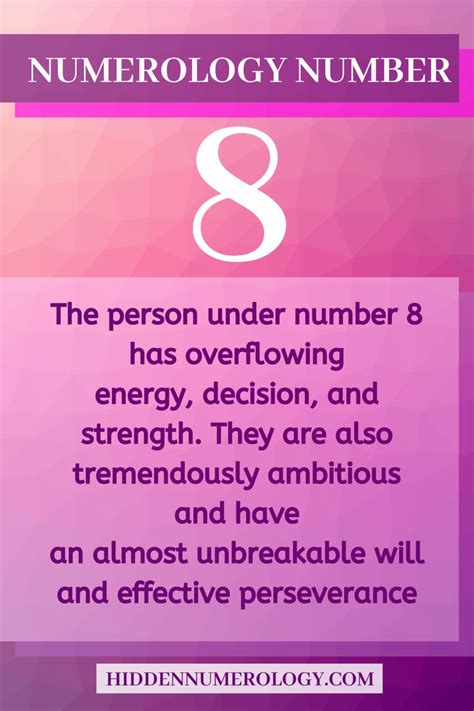 What is the personality of a person born in numerology 8?