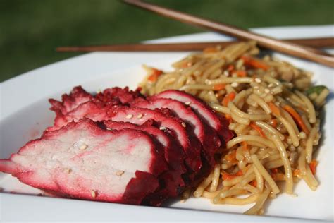 What is the pink pork on Chinese food?