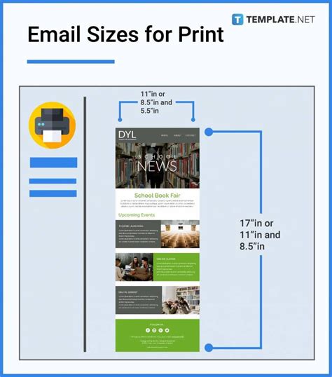 What is the pixel size of an email design?