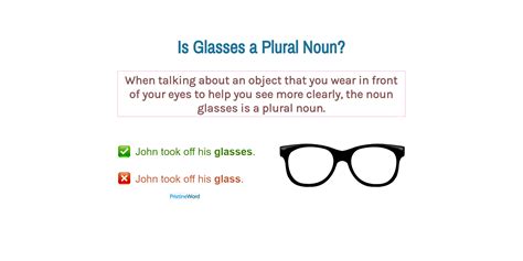 What is the plural glass?