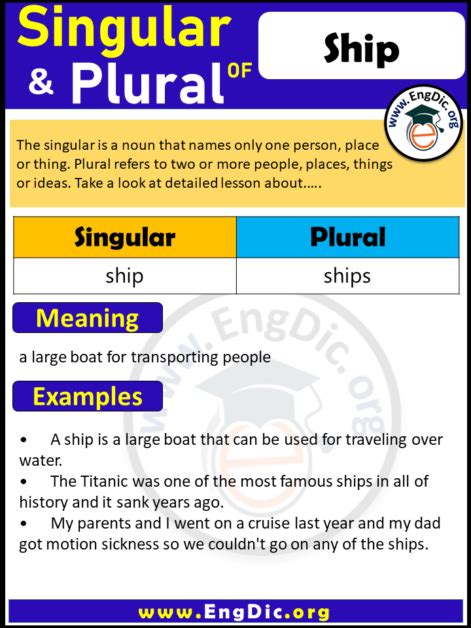 What is the plural of ship?