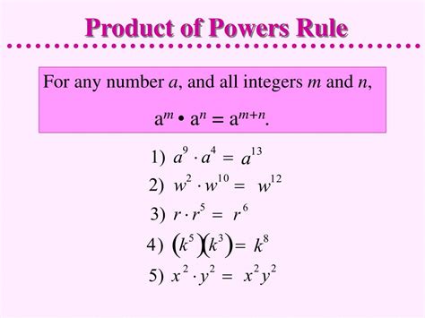 What is the power of product rule?