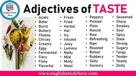 What is the powerful adjective of tasty?