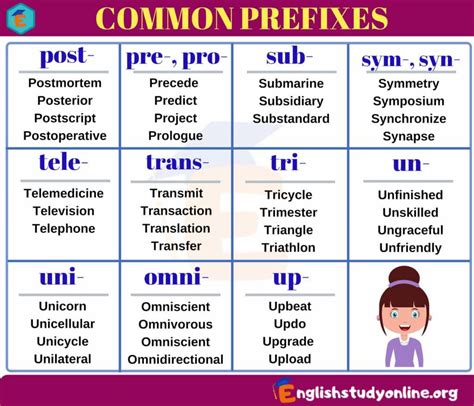 What is the prefix like uni?
