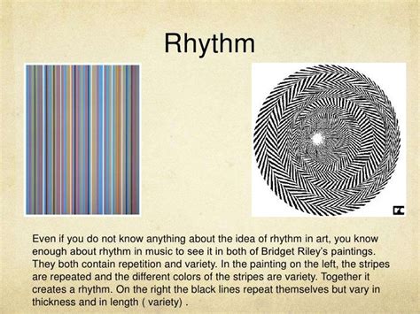 What is the principle of design rhythm?
