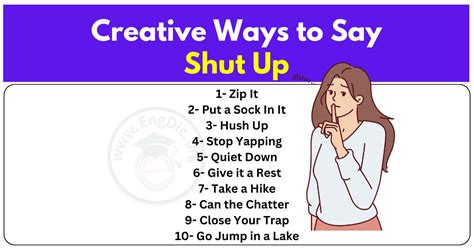 What is the proper way to say shut up?
