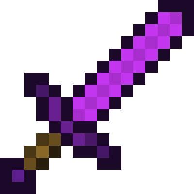 What is the purple sword in Minecraft?