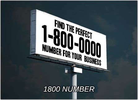 What is the purpose of a 1800 number?