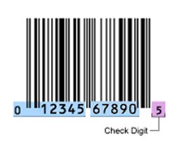 What is the purpose of a check digit barcode?