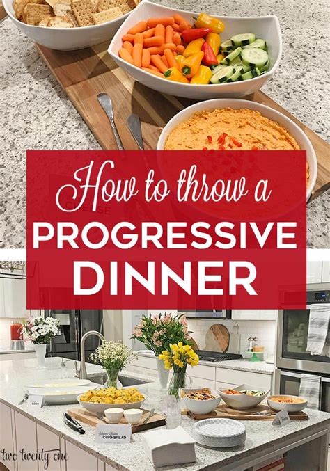 What is the purpose of a progressive dinner?