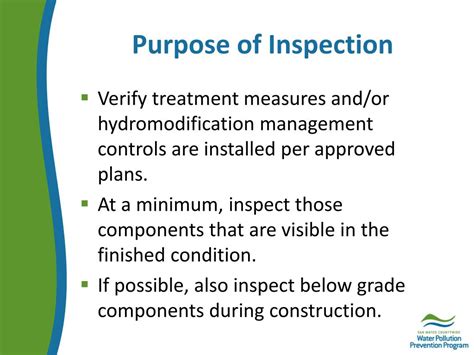 What is the purpose of inspection?